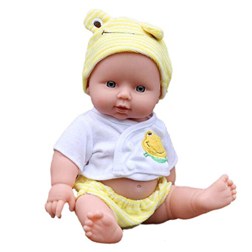 Amazingdeal365 30cm Reborn Bebé Muñeca realista de Vinilo de Silicona Suave Niños pequeños Juguetes niñas