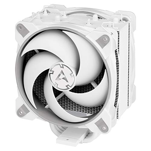 ARCTIC Freezer 34 eSports DUO - Ventola de CPU, Enfriador de CPU Push-Pull, Motor Silencioso, Desde 200 hasta 2100 RPM, 2 Ventiladores PWM 120 mm - Gris/Blanco