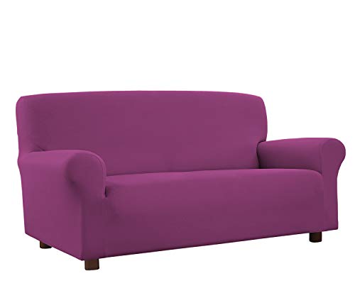 Banzaii Funda Sofa 4 Plazas Fucsia – Elastica Antimanchas – Extensible de 200 a 260 cm - Made in Italy