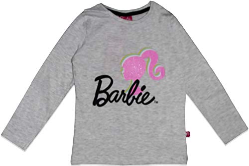 Barbie Camiseta de algodón de manga larga para niñas