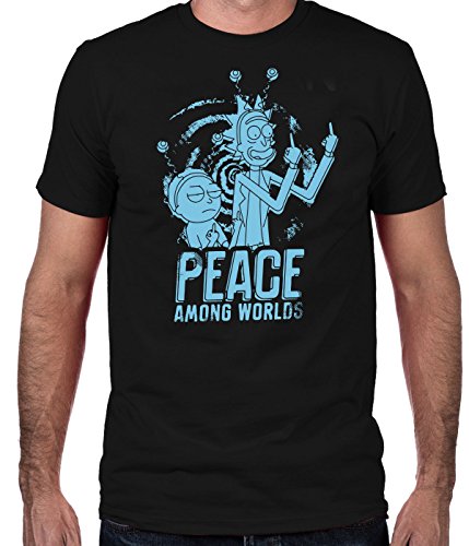 Bedford Screen Peace Among Worlds - Camiseta para hombre Negro Negro ( XXXXXL