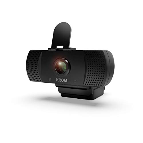 Camara Web Krom Kam -NXKROMKAM- Diseñada para Gaming - Webcam 1080p, 30fps, microfono incorporado, tripode incluido, USB, Negro