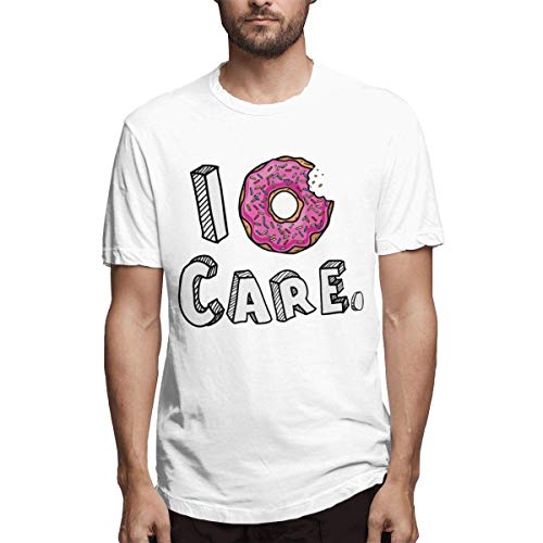 Camisetas básicas de diseño I Donut Care Design para Hombre, Blancas,S