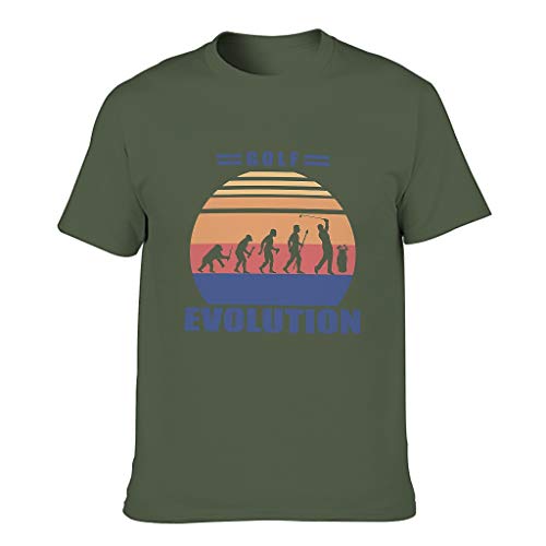 Camisetas de algodón para hombre Golf Evolution – Funny Hobby nuevo almuerzo Top Wear