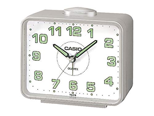 Casio TQ-218-8EF - Reloj despertador analógico de cuarzo, Alarma con repetición
