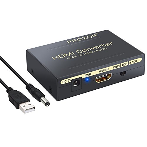 Convertidor HDMI a HDMI Audio Divisor Digital 1080p HDMI a HDMI + SPDIF / RCA Toslink +RCA L/R Audio Convertidor Adaptador Óptica Fibra Salida Cable USB para TV Blu-ray PS3 PS4