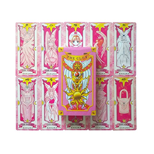 Cosplayfield® Popular Anime Cardcaptor Sakura Magical Pink Sakura Card Set Tarot Cards Pokers (56 cartas)