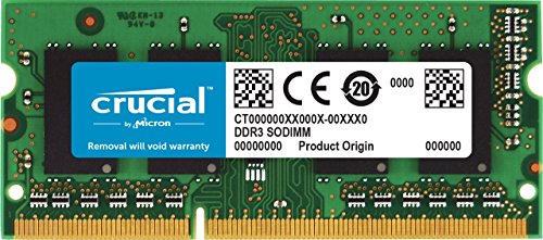 Crucial CT8G3S1339M - Memoria para Mac de 8 GB (DDR3L, 1333 MT/s, PC3-10600, 1.35V/1.5V CL9, SODIMM, 204-Pines)