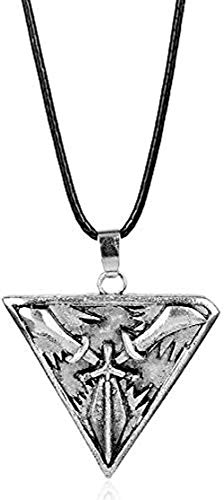 DUEJJH Co.,ltd Collar Collar de Hombre Juego League Legends Joyas Trinity Force Cuerda Cadena Collar Triángulo Espadas Arma Colgante para Hombres Mujeres