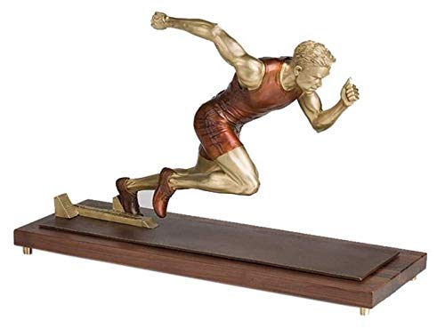 Escultura de escritorio Estatuas de atleta, modelos de esculturas deportivas, esculturas de atletas de pista y campo, decoraciones de escritorio, figuras decorativas de bronce y obras de arte