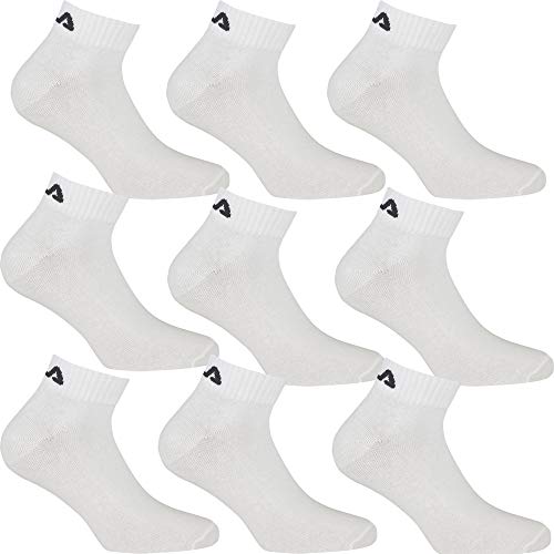 Fila 9 pares de calcetines de entrenamiento unisex Blanco 43-46