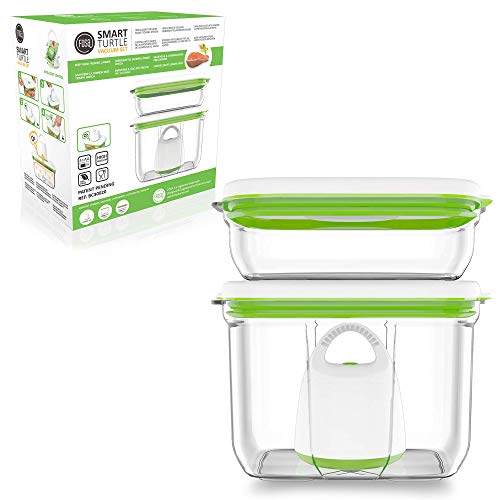 FOSA Home Starter Kit Barcelona. Envasadora al vacío compacta + 2 recipientes rectangulares (1x1.000 ml, 1x2.300 ml) para conservar tus alimentos