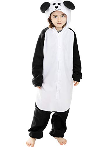 Funidelia | Disfraz de Oso Panda Onesie para niño y niña Talla 7-9 años ▶ Animales, Oso - Multicolor