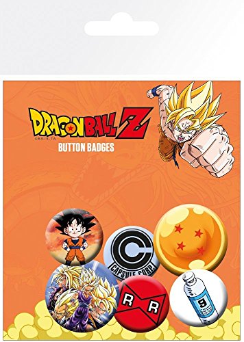 GB eye Pack de chapas Dragon Ball Z, Metal, Multicolor, 25 x 32 mm