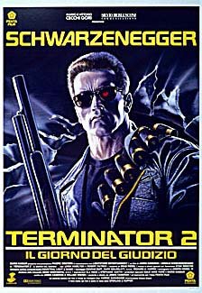 Grandes laminado/pegada diseño de Terminator 2 - día del juicio - talian Póster de película mide aproximadamente 100 x 70 cm Greatest protectores de Collection dirigida por James Cameron. Protagonizada por de Arnold, Linda Hamilton, Edward Furlong.