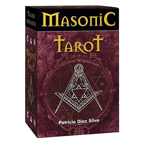 Green Cross Toad Set Masonic Tarot por Patricio Diaz Silva, Estuche en Caja Dura con 78 Cartas y Guía Multilingüe