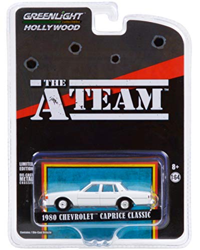 Greenlight 44865 C Chevy Caprice Classic White The A-Team (1983-1987) Serie de TV Hollywood Edición Especial 1/64 Diecast Model Car