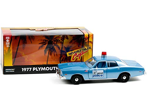Greenlight Collectibles Beverly Hills Cop Diecast Model 1/24 1977 Plymouth Fury Detroit Police