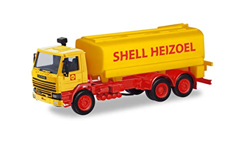 herpa- Camión Cisterna Scania Vehículo de Shell en Miniatura para Hacer artesanías, coleccionar y como Regalo (310956)