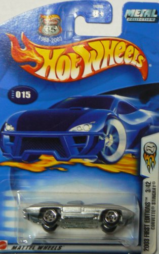 Hot Wheels 2003 First Editions Corvette Stingray # 015 3/42 5 SP By Mattel