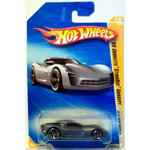 Hot Wheels 2010-019 New Models SILVER '09 Corvette Stingray Concept 1:64 Scale by Hot Wheels