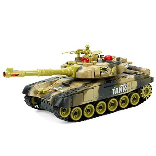 iBaste Tanque de juguete tanque, minitanque RC, tanque de control remoto, 12 pulgadas, tanque teledirigido Fighting Battle Tank juguete para niños