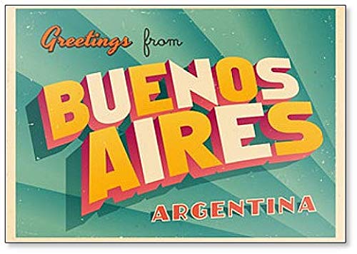 Imán para nevera con diseño de Buenos Aires, Argentina