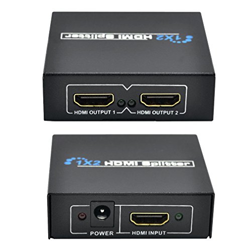 Incutex comutador distribudor Splitter HDMI 1x2, Bloque de alimentación incluído