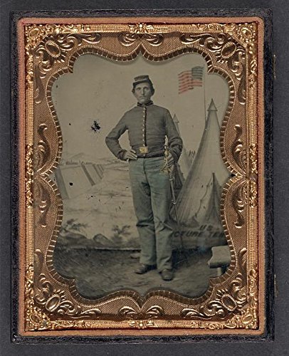 Infinite Photographs Foto: Guerra Civil Americana, Soldado Unificado de la Unión, Saber de Cavalry, 1861-1865, Militar. Tamaño: 8 x