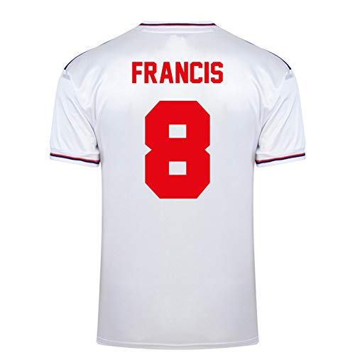 Inglaterra - Camiseta 1ª y 2ª equipación Final Copa del Mundo 1982 - Oficial - Blanco - Francis 8 - XL