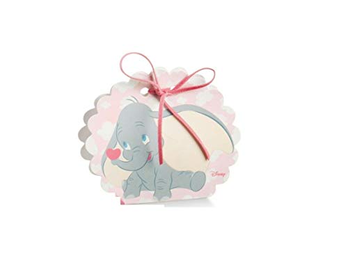 Irpot - 20 Cajas portapeladillas Dumbo Disney Elefante para Nacimiento o Bautizo