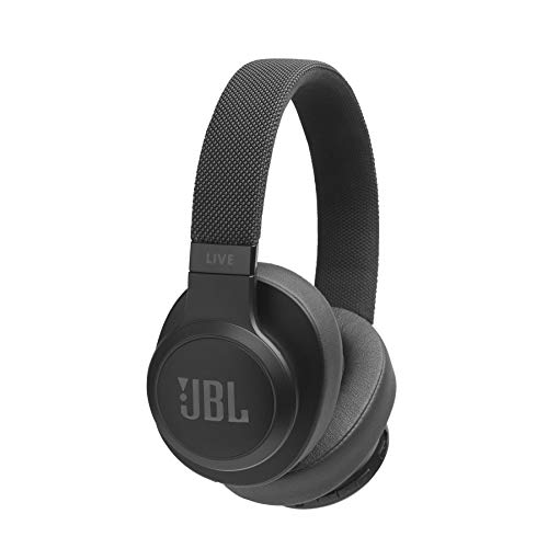 JBL LIVE 500BT - Auriculares Inalámbricos con Bluetooth, asistente de voz integrado, sonido Pure Bass con Tecnologías TalkThru y AmbientAware, hasta 30h de música, negro