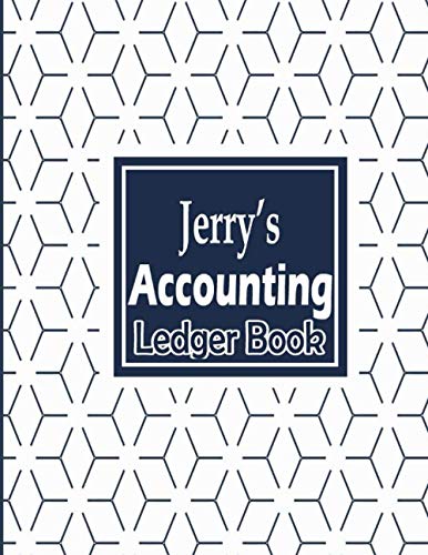 Jerry's: General Business Ledger Checking Account Transaction Register Cash Book For Bookkeeping , 6 Column Payment Record And Tracker Log Book , Jerry Gift idea