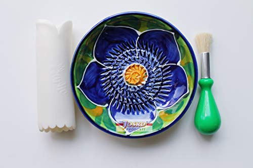JOSKO Produkte Sofia Juego de platos para rallar, cerámica, Morado y verde