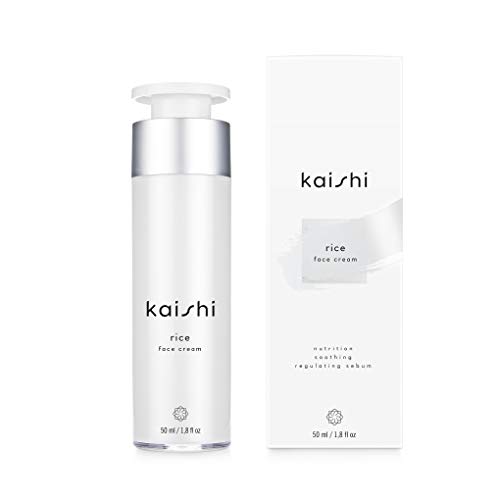 Kaishi - Crema facial de arroz Rice para hidratar, matificar y unificar el tono de la piel, 50 ml