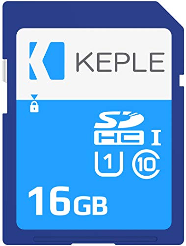 Keple 16GB Tarjeta de Memoria SD Card | Clase 10 SD Memory Card Compatible con Nikon Coolpix W100, B500, B700 SLR Camara | 16 GB UHS-1 U1 Class 10 SDHC