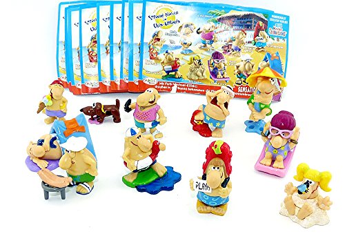 Kinder Überraschung Sorpresa para niños con diseño de Conejos de Playa con Todos los folletos (ARI con el Escudo Playa).