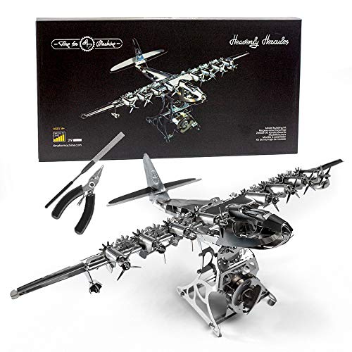 Kit de rompecabezas mecánico 3D, metal, TimeForMachine, modelo de avión Heavenly Hercules