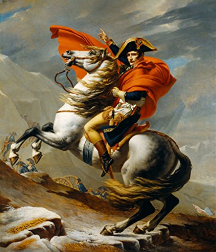 Kunst für Alle Impresión artística/Póster: Jacques-Louis David Napoleon Crossing The Alps - Impresión, Foto, póster artístico, 50x60 cm
