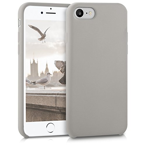 kwmobile Funda Compatible con Apple iPhone 7/8 / SE (2020) - Carcasa de TPU para móvil - Cover Trasero en marrón Topo