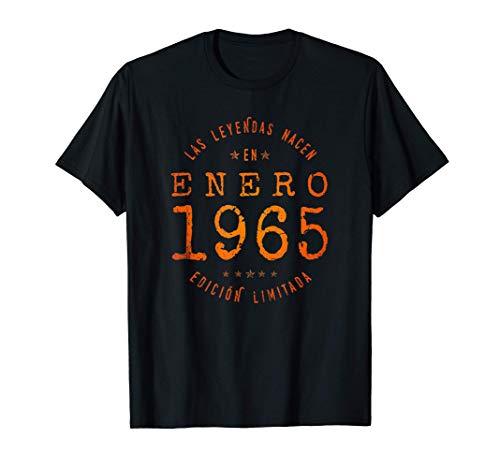 Las Leyendas nacen en Enero de 1965 - Regalo de 56 años Camiseta