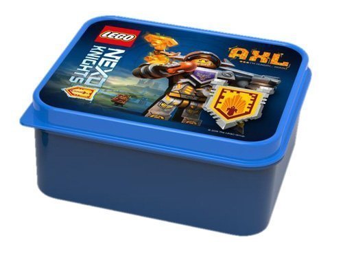 LEGO Caja de Lunch "nexo Knights Axl – je suis affamé Again diseño 160 x 141 x 66 mm – caja de Sandwich/cubo de almuerzo para sobre la ruta o la casa – Bona ánimo y alegría AM comedor para el niño
