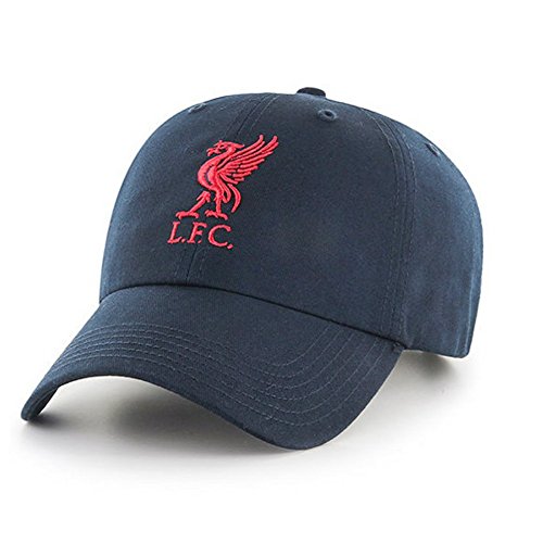 Liverpool FC - Gorra diseño béisbol oficial de Liverpool FC para adultos (Talla Única/Azul marino)