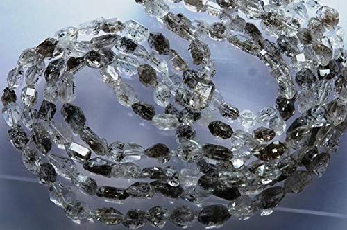 LKBEADS 40,6 cm, súper raro, difícil de encontrar, diamantes de cuarzo Nuggets Tamaño 15x5-6x5mm Código HIGH-3931