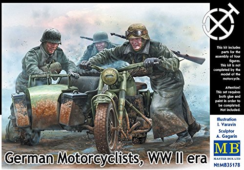 Maestro Box MB35178 - 1/35 Alemán WW II Época Motociclistas