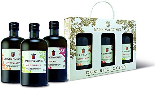 MARQUES DE GRIÑON - Estuche aceite de oliva virgen extra (picual, arbequina, cornicabra). Formato 500 ml