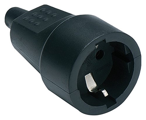 MicroConnect IC-2104 Toma eléctrica schuko hembra G, Negro, 1