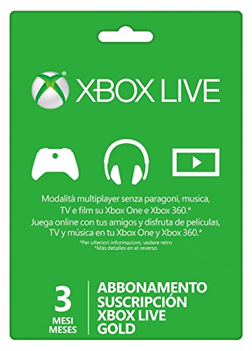 Microsoft - Live 3 Meses Gold Card (Xbox 360/One)