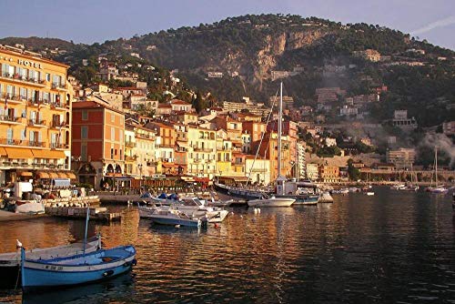N\A Puzzle Jigsaw Rompecabezas Adulto 1000 Piezas - Travel France - Explorando El Pueblo Mediterráneo - Puzzle De 1000 Piezas