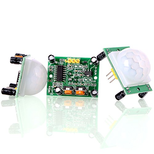 Neuftech 3pcs HC-SR501 PIR Módulo de Sensor de Motion por Infrarrojos Cuerpo Piroelectricidad para Arduino Raspberry Pi